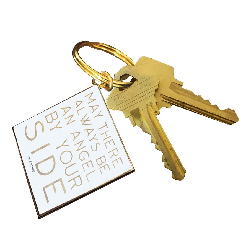 Keychains - KC201 - Angel By Your Side (Blessing) - HER Home Design Boutique